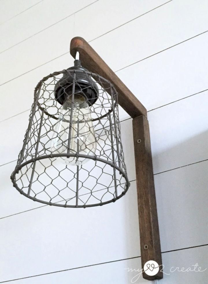 DIY Rustic Light Fixture Step by Step Instructions