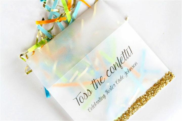 DIY Confetti Wedding Party Favors