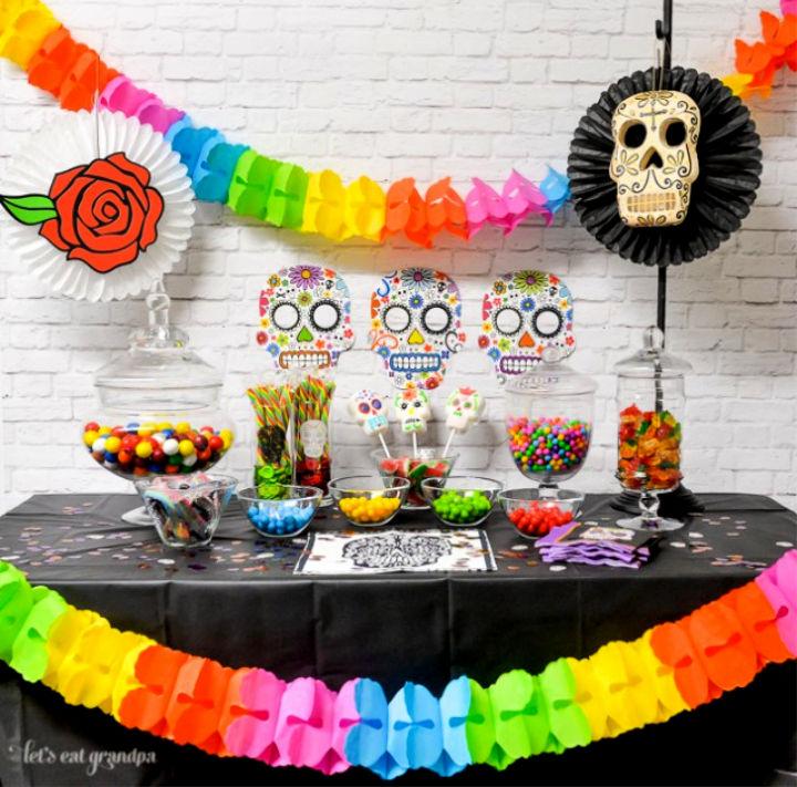 DIY Dia De Los Muertos Candy Bar