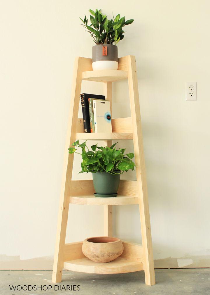 Cheap DIY Corner Shelf for Under $30