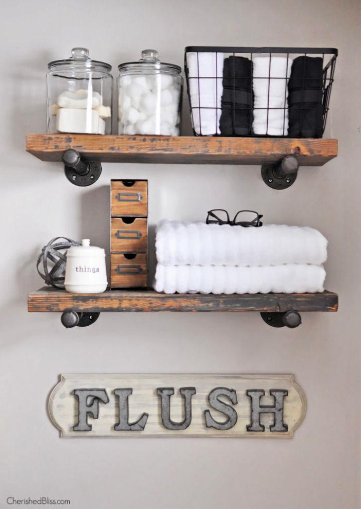 How to Build a Farmhouse Bathroom Sign