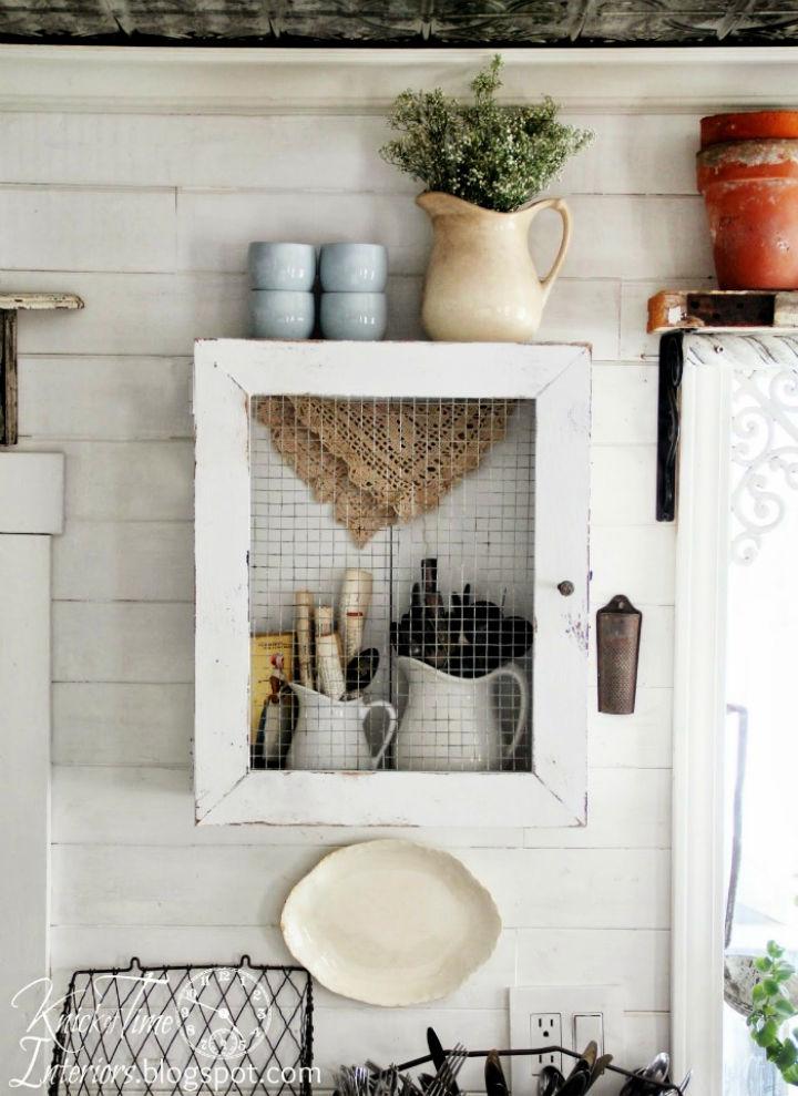 Farmhouse Cabinet from a Crate