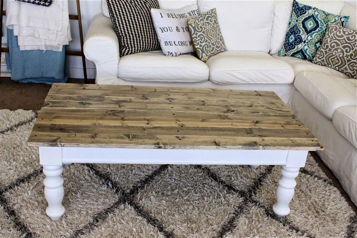 How to Build a Farmhouse-Style Coffee Table