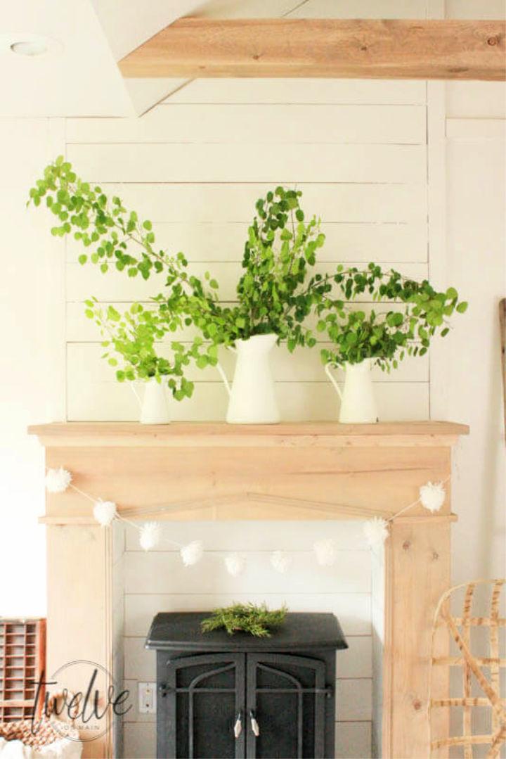 Farmhouse Style Fireplace and Mantel