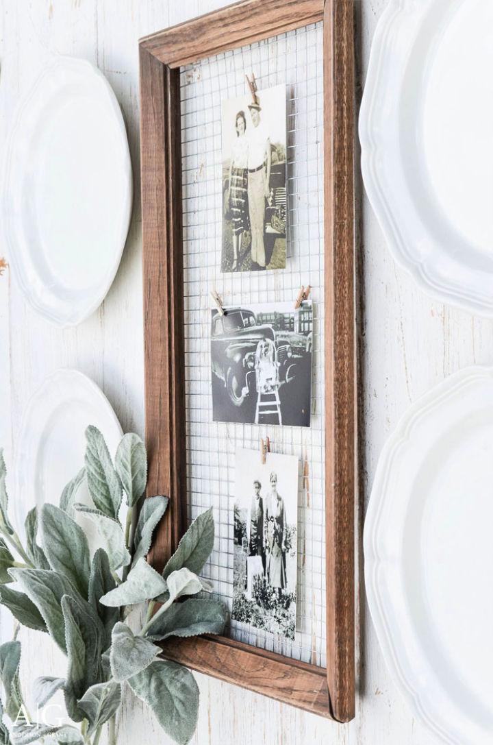 How to Make a Farmhouse-Style Picture Frame