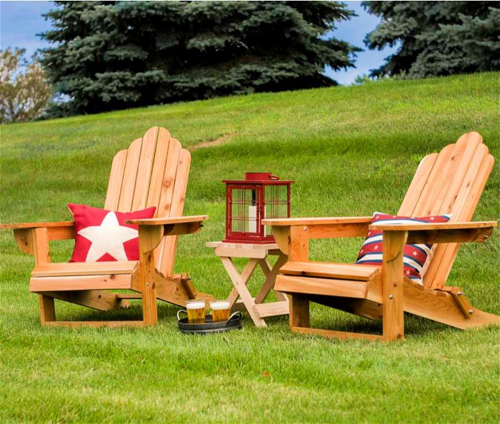 Homemade Folding Adirondack Chair