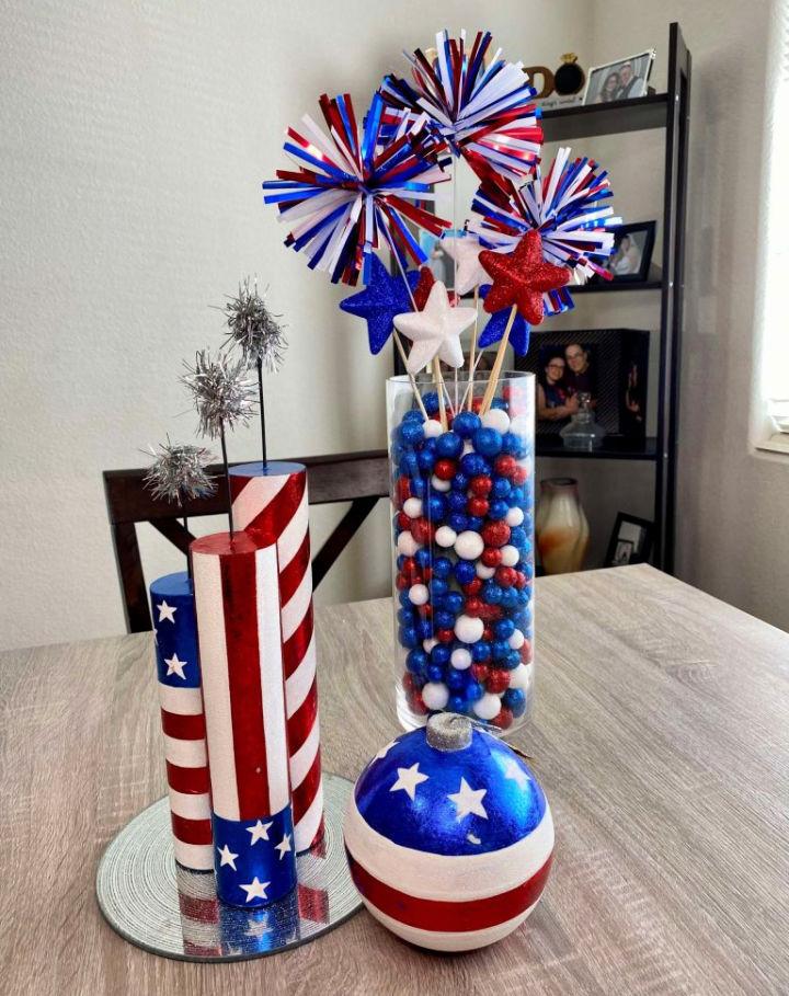 Homemade Fourth of July Centerpiece