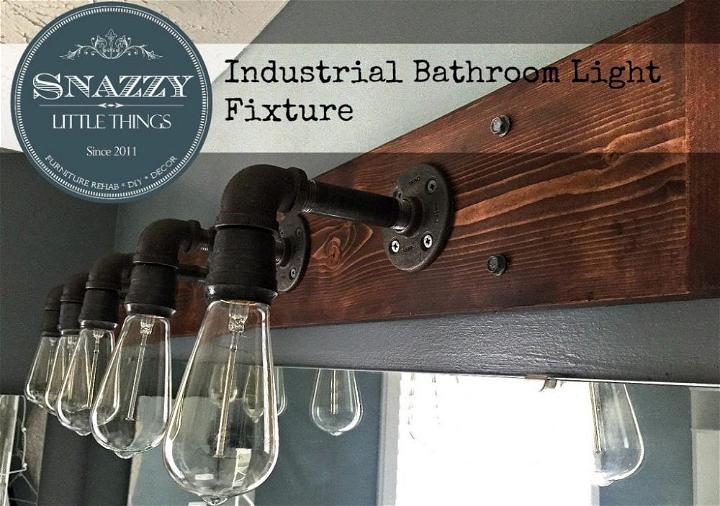 Bathroom Galvanized Pipe Light Fixtures 