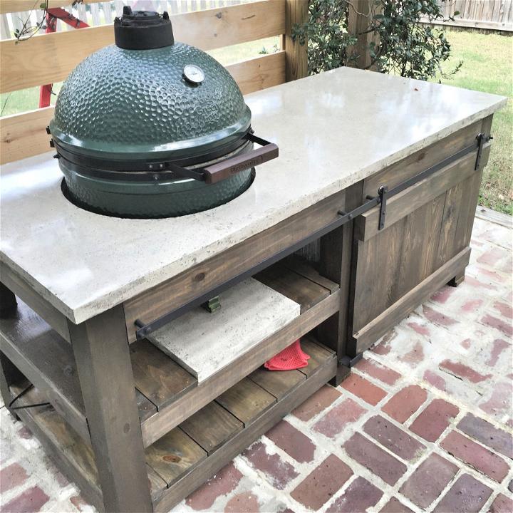 Make a Grill Station With Concrete Top