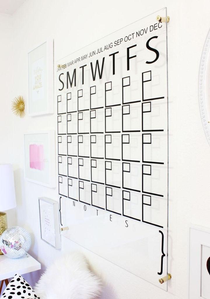 Handmade Acrylic Calendar