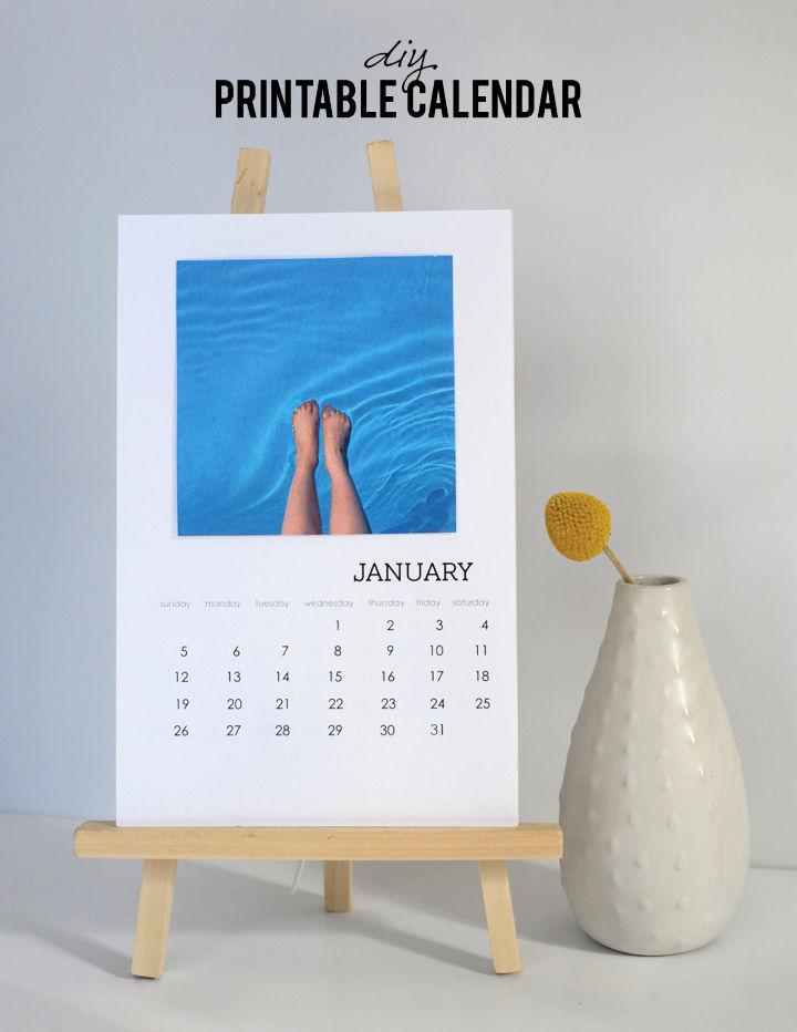 Homemade Printable Calendar