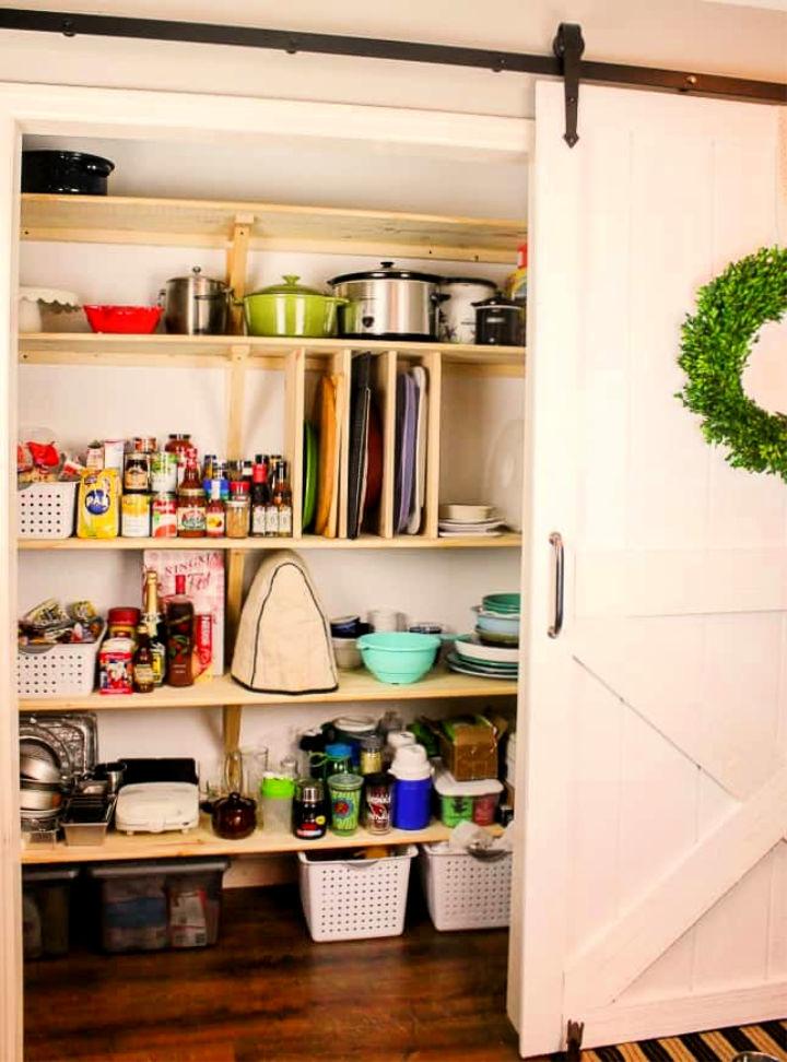 How to Build Wooden Pantry Shelves