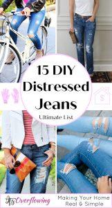 How to Distress Jeans | 15 DIY Distressed Jeans Tutorial