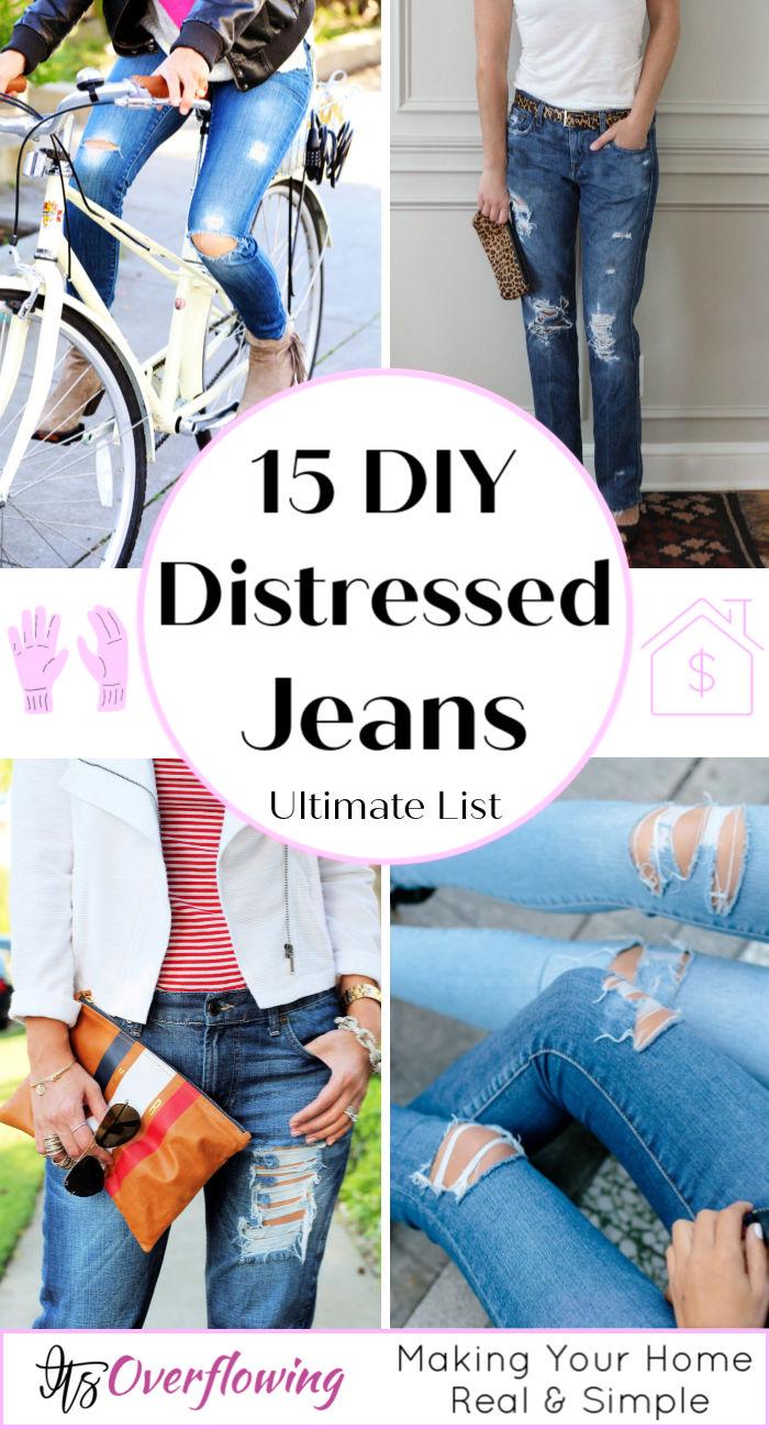 How to Distress Jeans | POPSUGAR Fashion