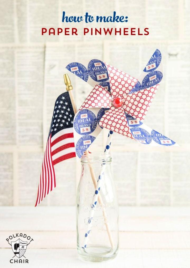 How to Make Paper Pinwheels