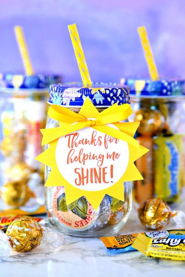 Jar of Sunshine Teacher Gift