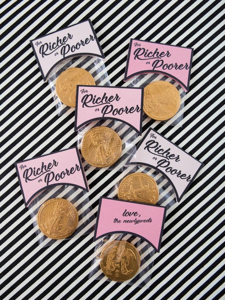 DIY for Richer or Poorer Chocolate Favors