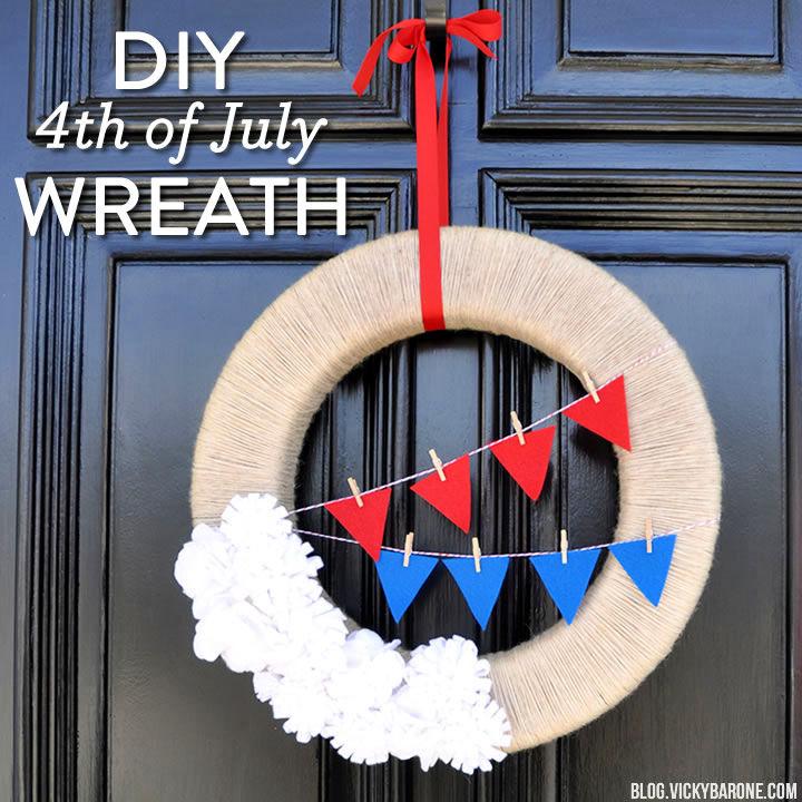 Making a 4th Of July Wreath for Adults