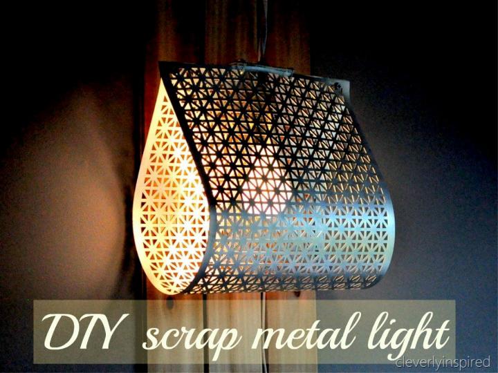 Best DIY Metal Light Fixture Tutorial