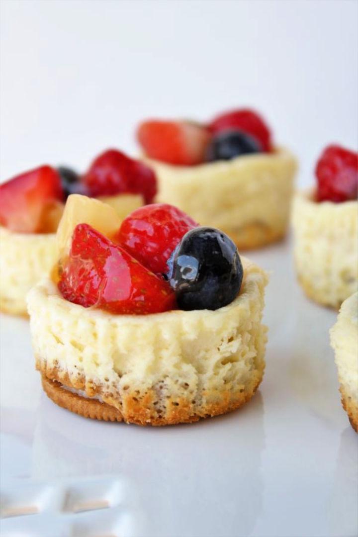 Mini Cheesecake Fruit Tarts
