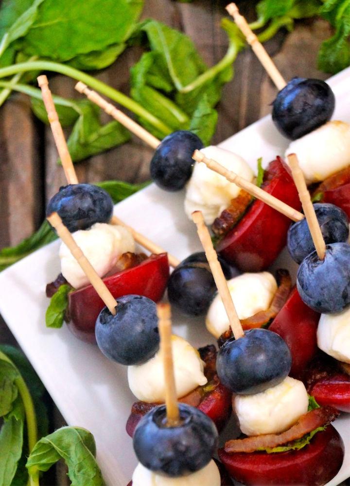 Mini Fruit Skewers Recipe for 4th of July
