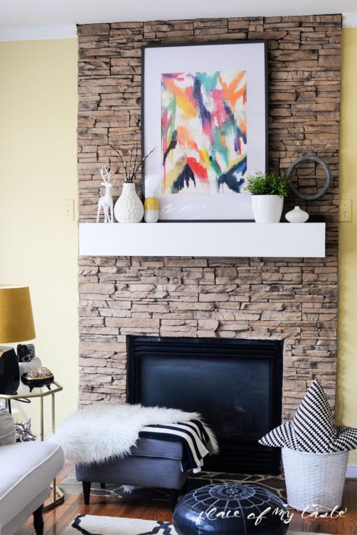 Modern DIY Fireplace Mantel