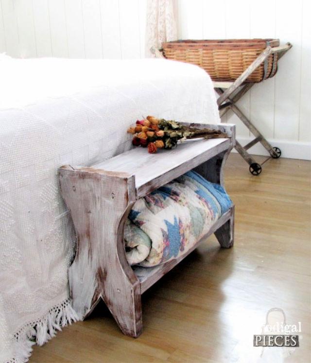 Modern DIY Farmhouse-Style Wood Bench