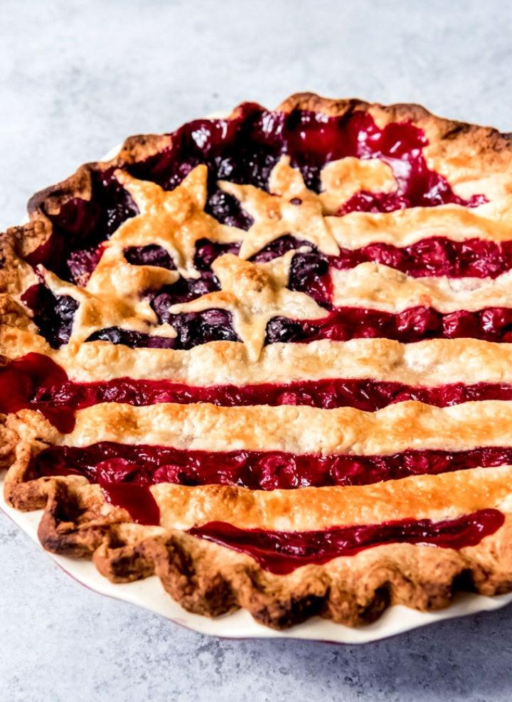 Old Glory American Flag Pie