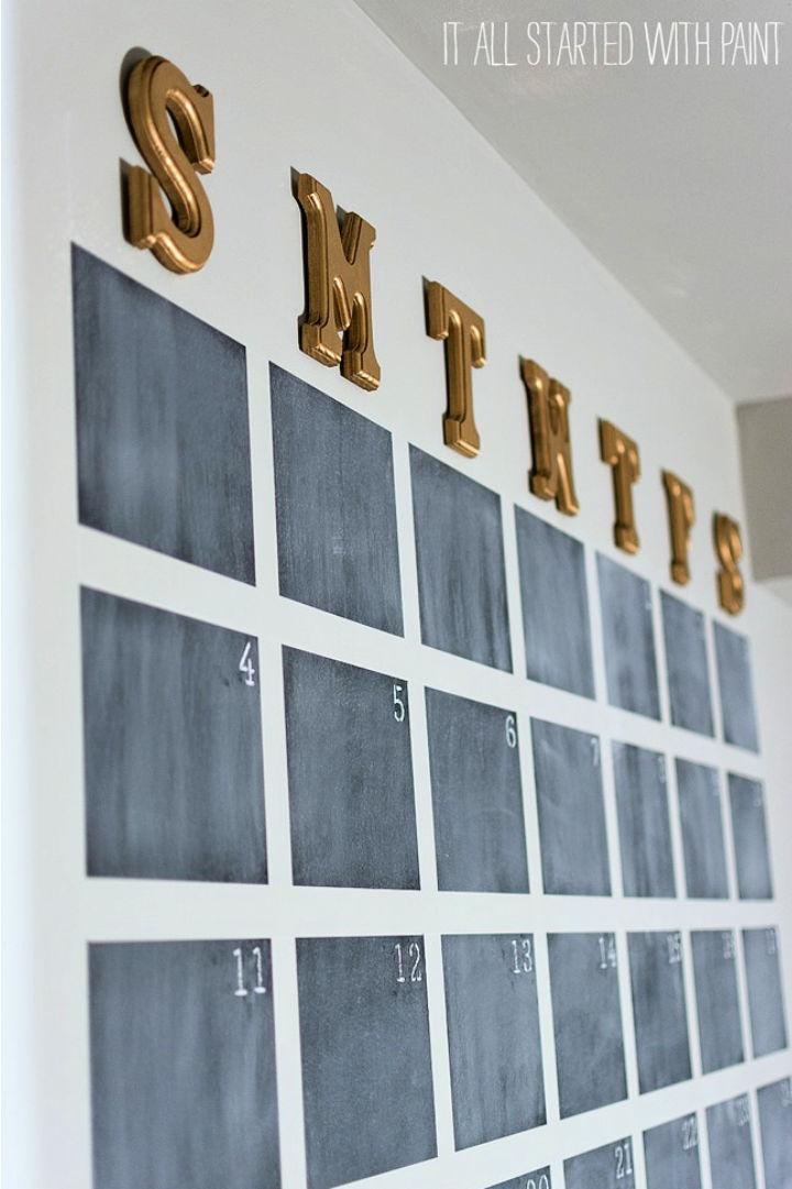 Oversize Chalkboard Wall Calendar