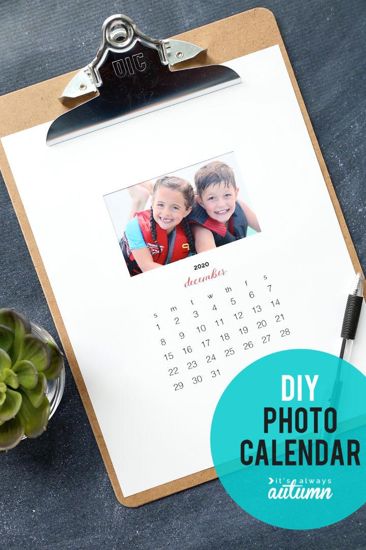 Personalized 2020 Photo Calendar