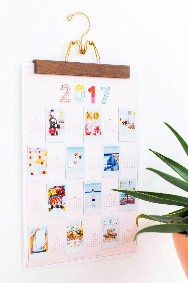 Printable Photo Wall Calendar