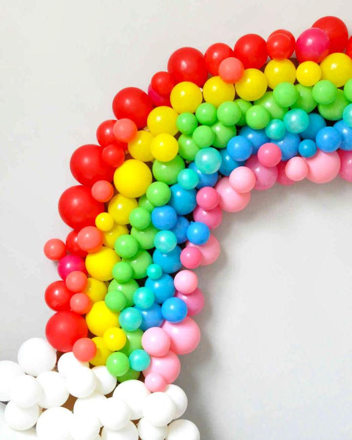 Cool DIY Rainbow Balloon Arch
