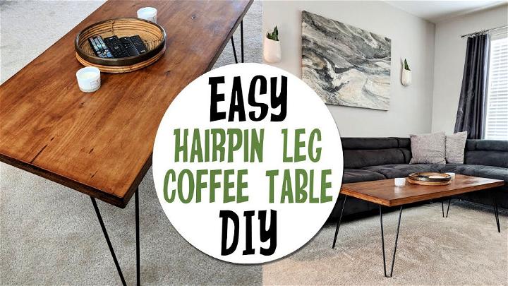 Retro Inspired Hair Pin Leg Coffee Table