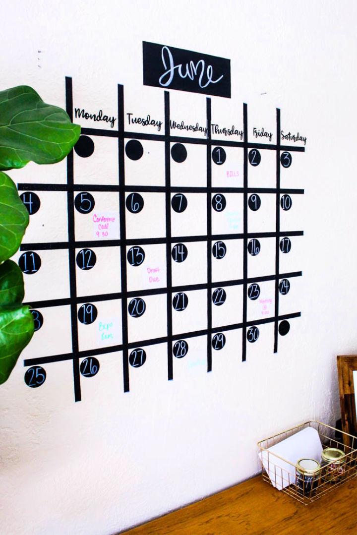 How to Make a Reusable Wall Calendar