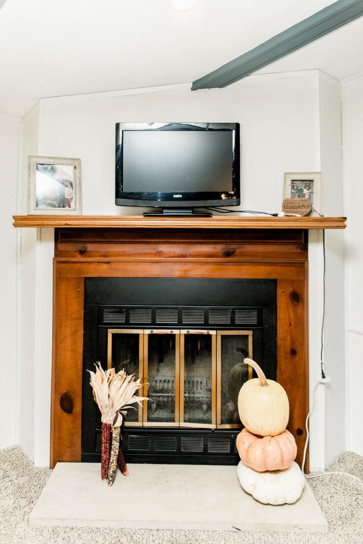Rustic Fireplace Mantel Fireplace Makeover
