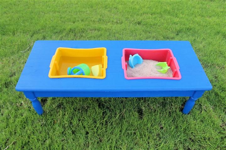 DIY Sand and Water Play Table