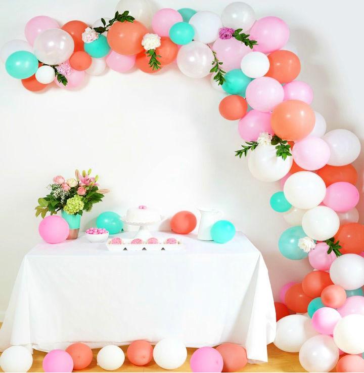 Stylish Homemade Wedding Balloon Arch