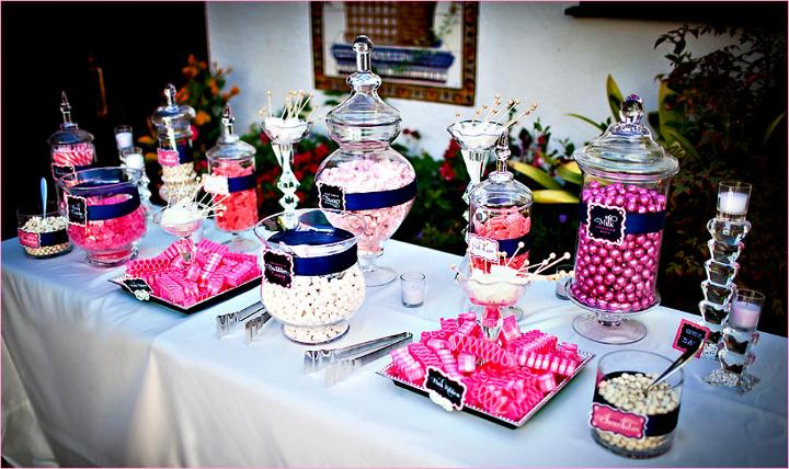 Sweet and Sparkly Wedding Candy Buffet