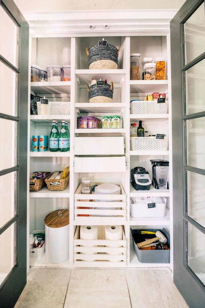 Ultimate DIY Wooden Pantry Shelves