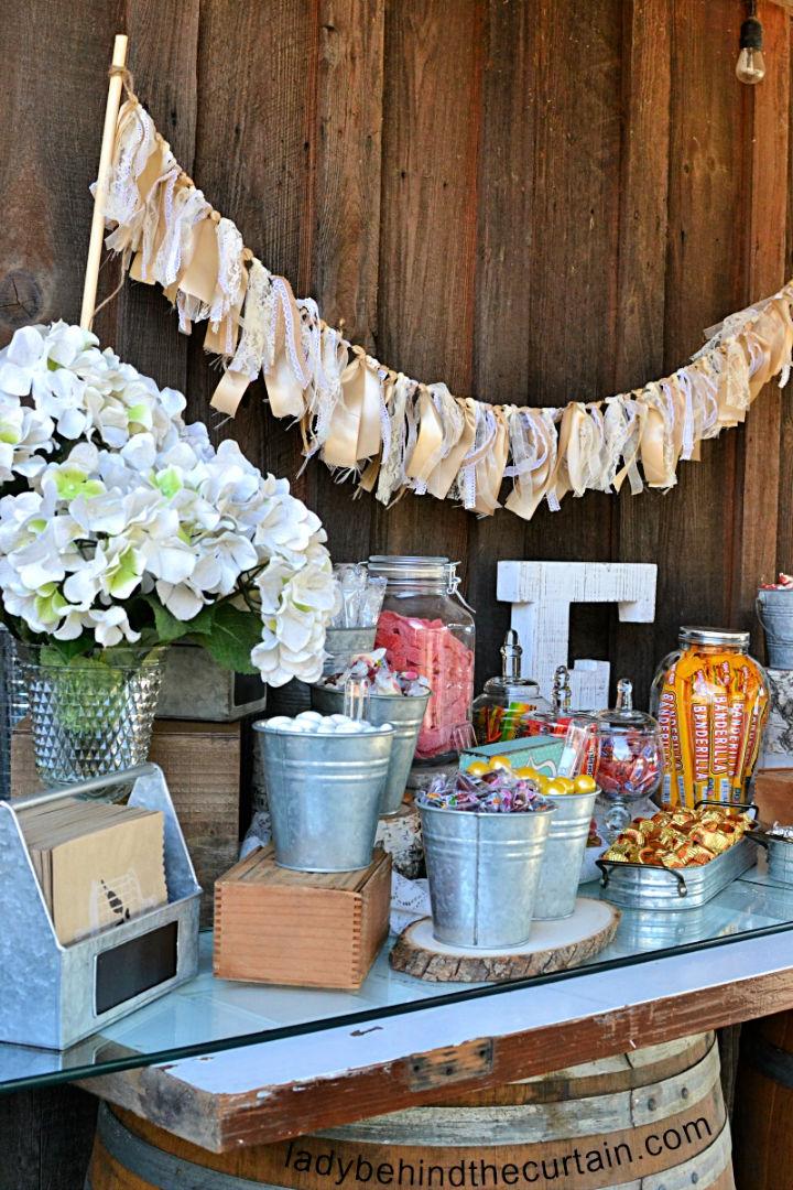 Building a Wedding Candy Table