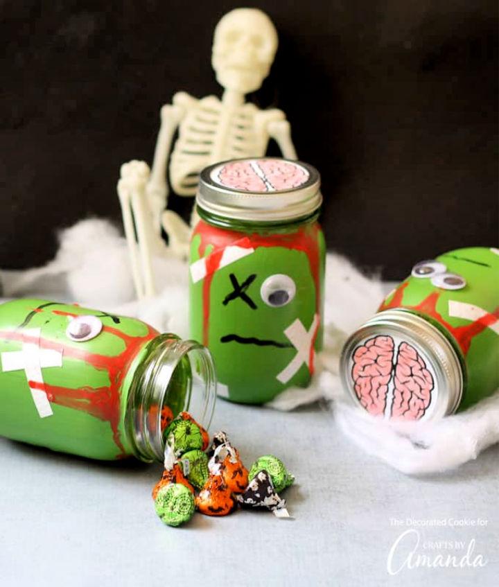 How to Make Zombie Mason Jars