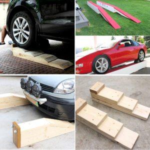 10 Inexpensive DIY Car Ramps You Can Build with Wood - Homemade Car Ramps