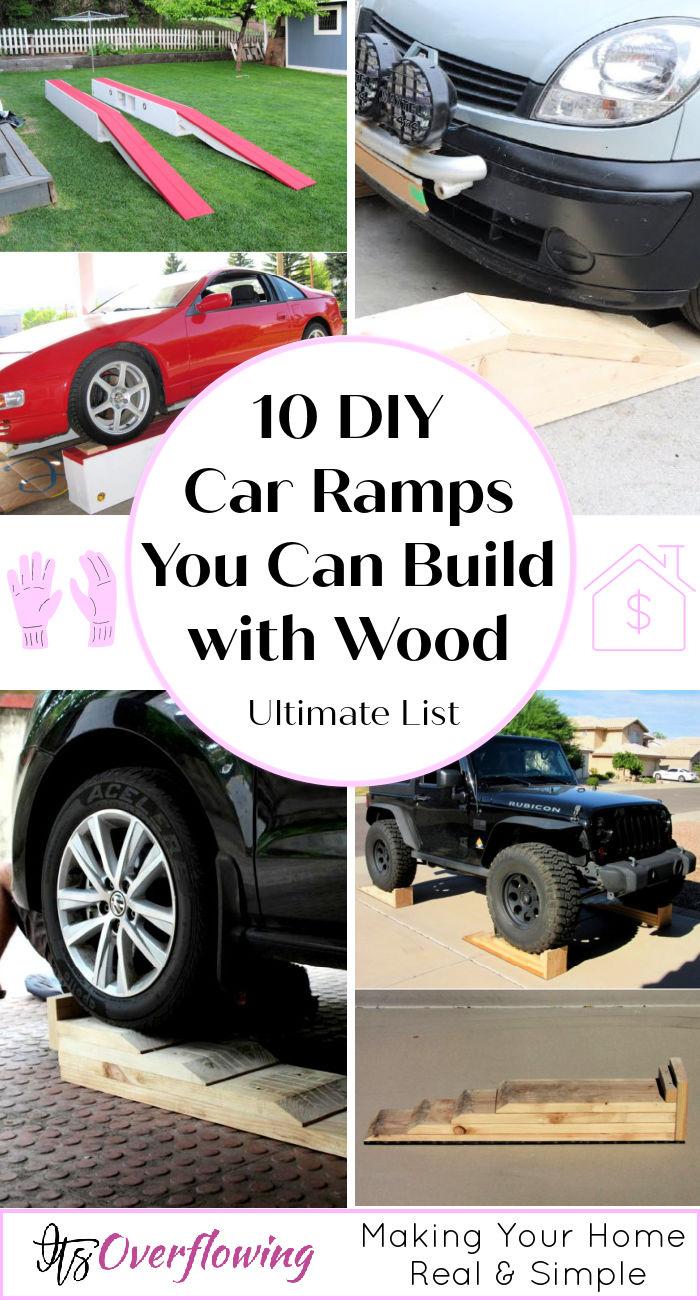 10 Inexpensive DIY Car Ramps You Can Build with Wood - Homemade Car Ramps