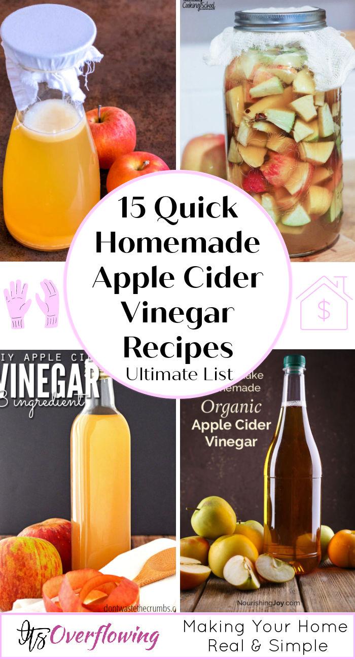 15 Quick and Easy Homemade Apple Cider Vinegar Recipes