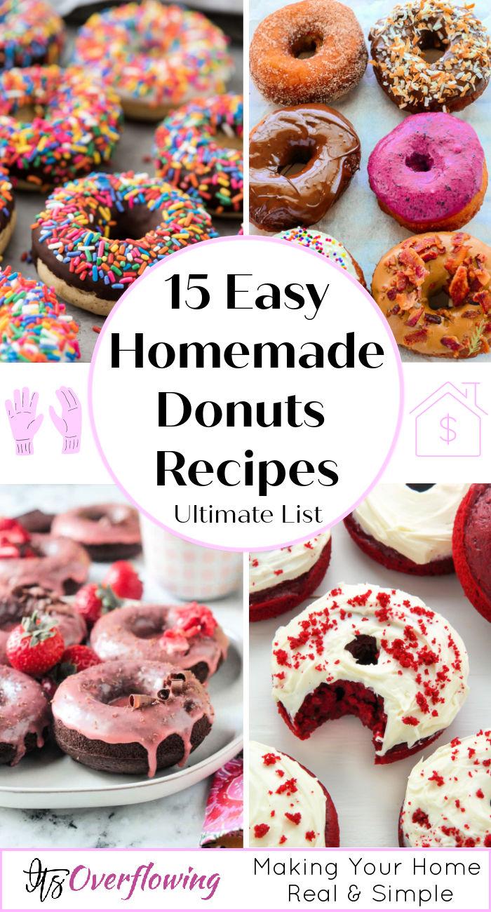15 Quick and Easy Homemade Donuts Recipe - how to make donuts