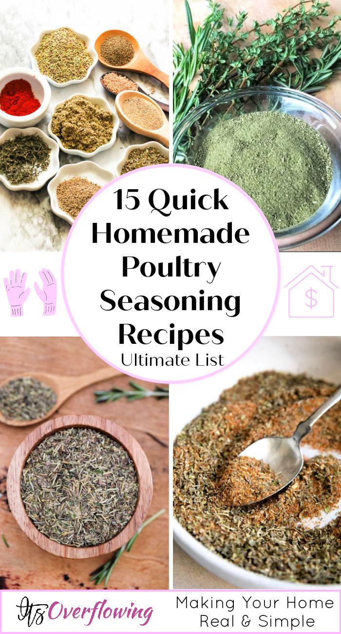 15 Quick and Easy Homemade Poultry Seasoning Recipe