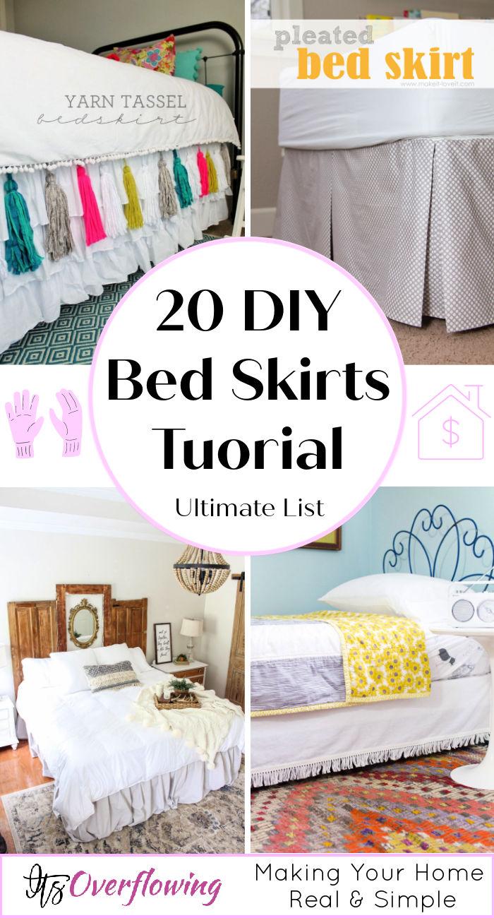 How To Sew A Bed Skirt 20 Easy Diy Bed Skirt Ideas 9498