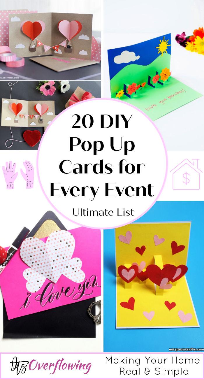 20 Easy DIY Pop Up Cards Tutorial for Every Event - how to make a pop up card