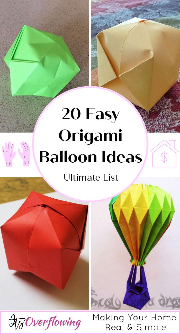 20 Easy To Make Origami Balloon Ideas - origami ball - origami ball instructions