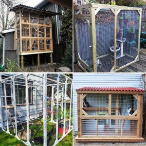 30 Free DIY Catio Plans and Ideas - DIY outdoor cat enclosure plans - how to build a catio